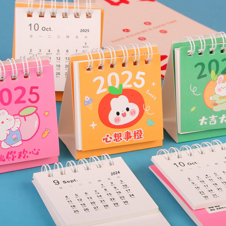 Reusable pocket calendar for student study planning and classroom organization