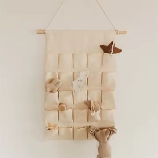 Reusable Canvas Christmas Pocket Calendar for Wall Hanging