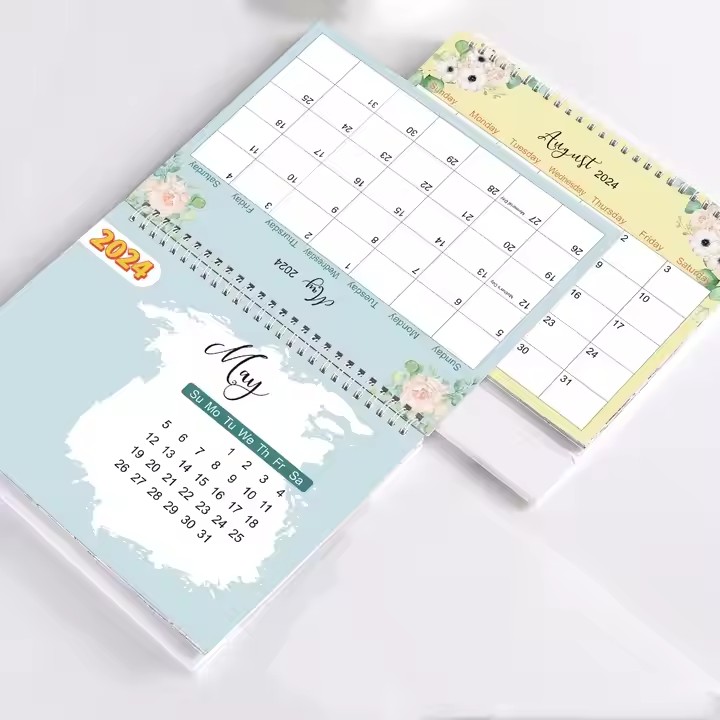 Minimalist Style Custom Desktop Calendar for Office Use
