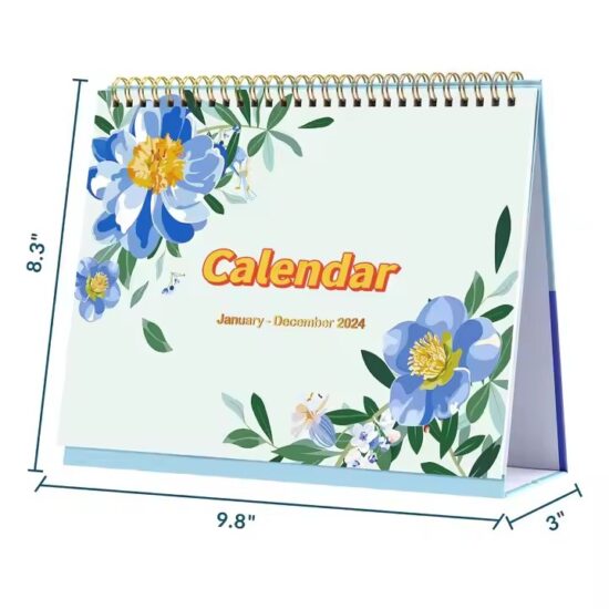 Minimalist Style Custom Desktop Calendar for Office Use

