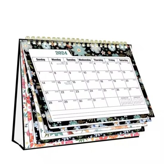 Minimalist Style Custom Desktop Calendar for Office Use

