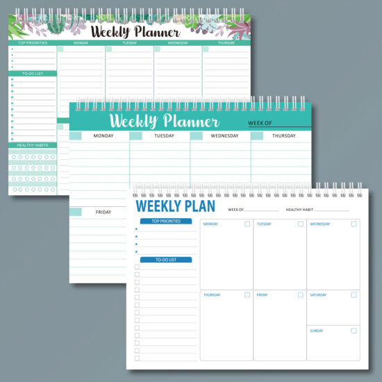 Modern English Calendar Planner with Minimalist Design