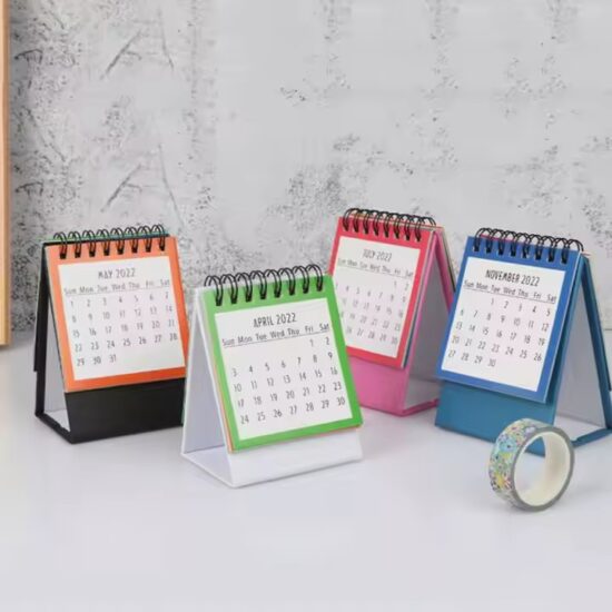 Minimalist Custom Desktop Calendar for Home and Office Use