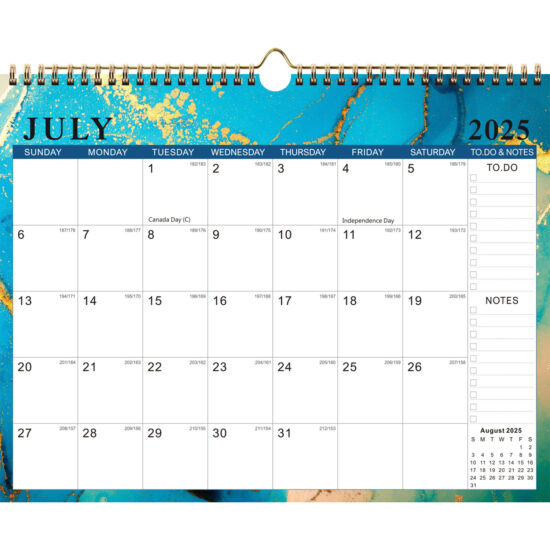 Minimalist Creative Holiday Wall Calendar Poster