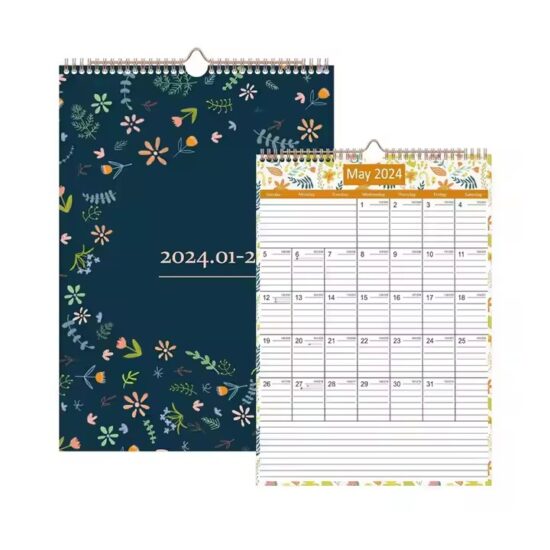 Colorful classroom monthly wall calendar for 2025