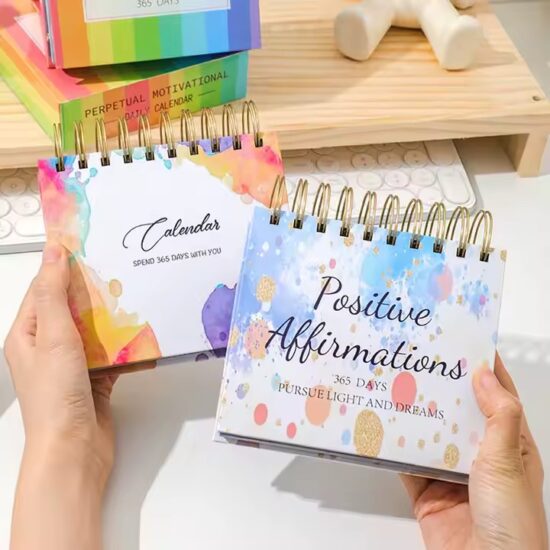 Spiral Bound Desktop Office Calendar with Custom Logo