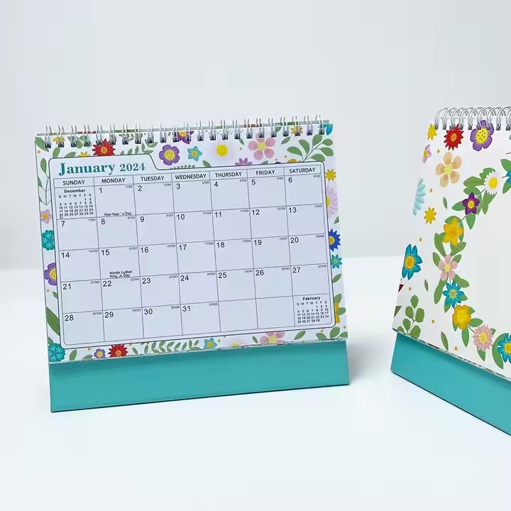 Portable Stand-Up Desk Calendar with Custom Branding