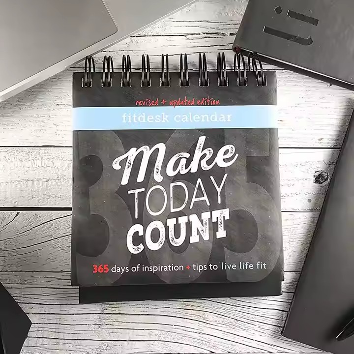 Foldable Custom Desktop Calendar for Office and Home Use