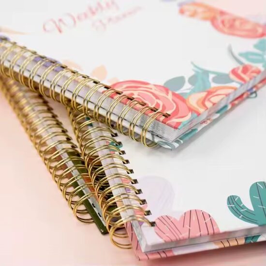 Weekly English Agenda Planner Calendar with Custom Layout