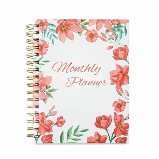 Weekly English Agenda Planner Calendar with Custom Layout