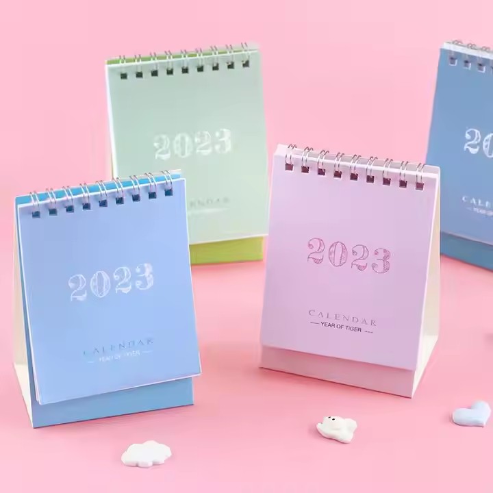Minimalist style office desk calendar with clean layout