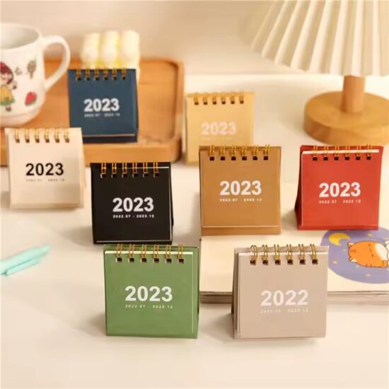 Minimalist style office desk calendar with clean layout
