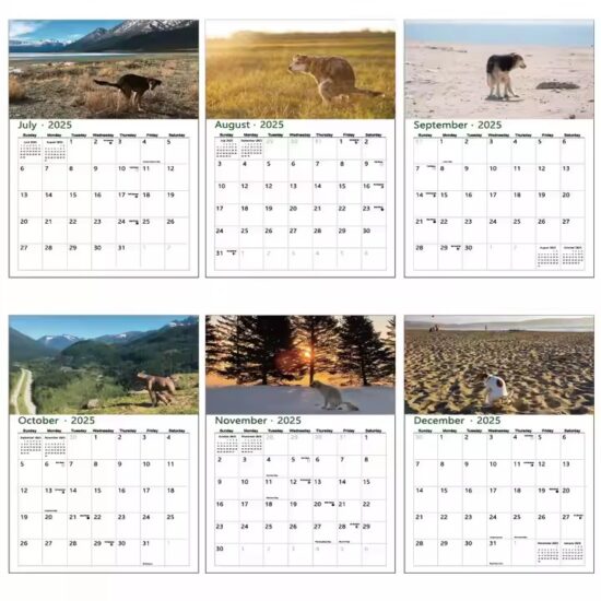 Personalized full-color calendar poster for business promotion or office use