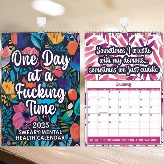 Office wall calendar poster with full-color printing and custom branding