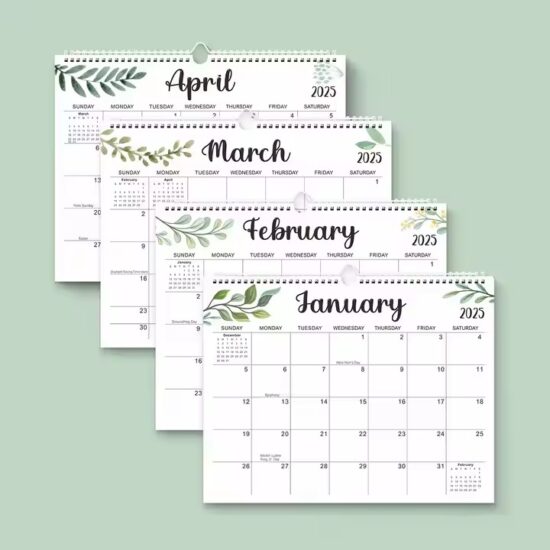 Elegant wholesale planner calendar with monthly layout