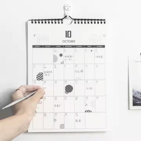 Minimalist Daily Planner Calendar with Clean Layout