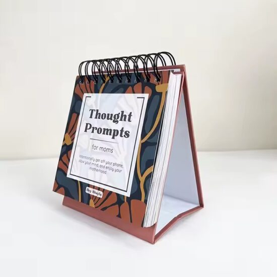 Writable office desk calendar with custom logo for daily planning