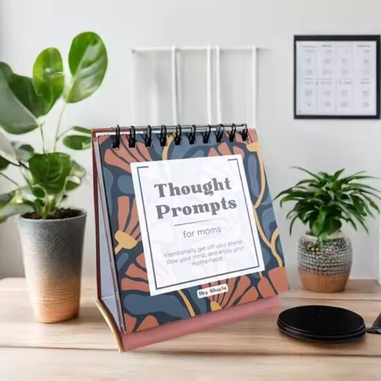 Writable office desk calendar with custom logo for daily planning