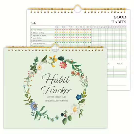 Custom Daily Diary and Goal Planner Calendar for Office Use
