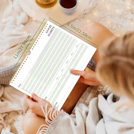 Custom Daily Diary and Goal Planner Calendar for Office Use