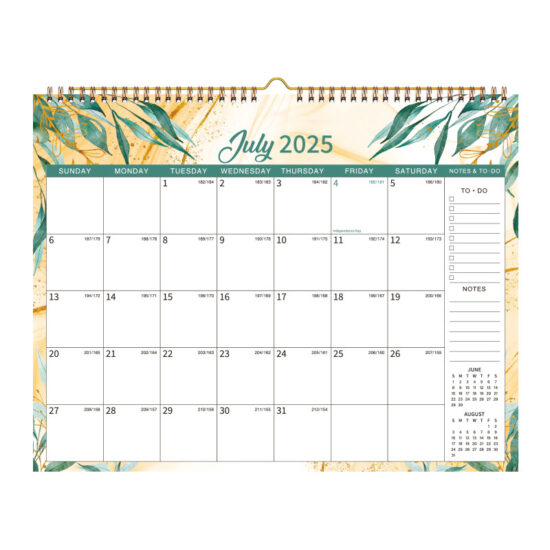 Custom business gift calendar with notepad for corporate offices