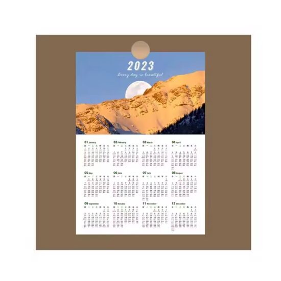 High-Quality Custom Planning Poster Calendar for Office Use


