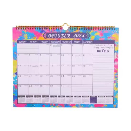 Custom corporate full-color wall calendar design