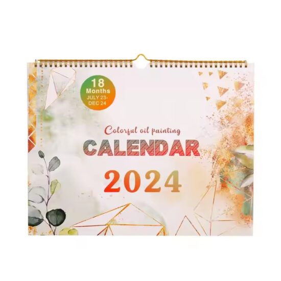 Custom corporate full-color wall calendar design