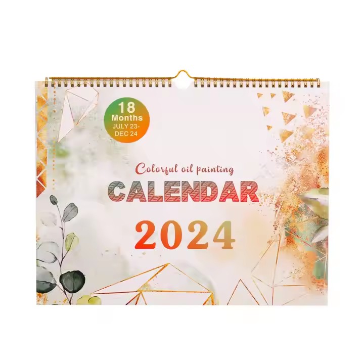 Custom corporate full-color wall calendar design
