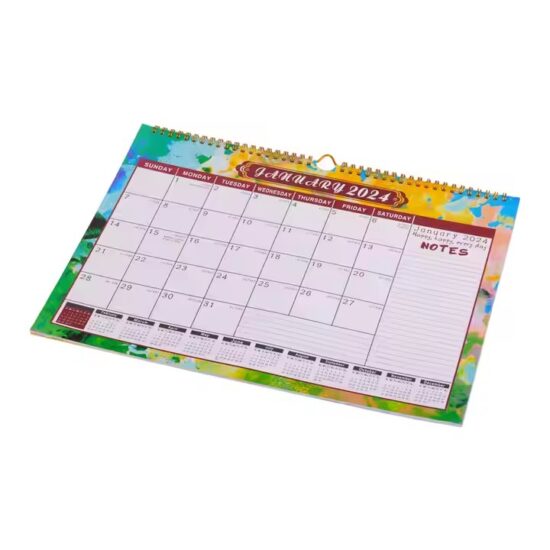 Custom corporate full-color wall calendar design