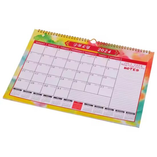 Custom corporate full-color wall calendar design