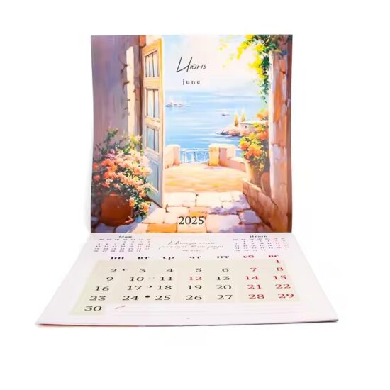 Custom size full-color offset printed calendar for office and promotion