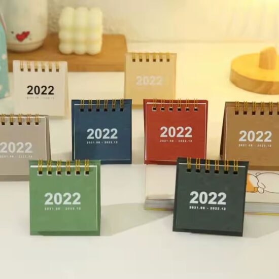 Eco-Friendly Writable Desktop Calendar with Custom Logo