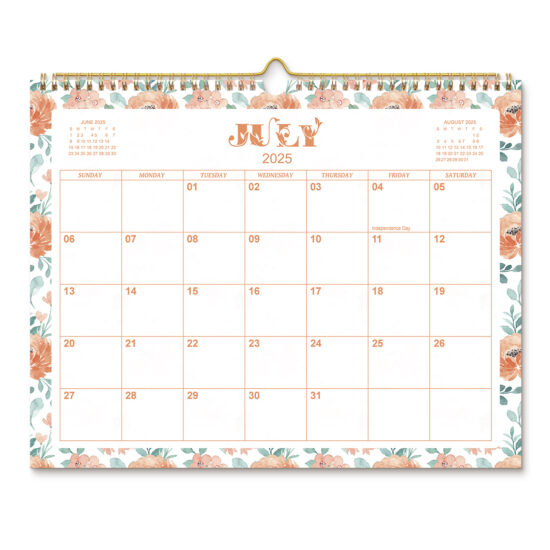 Stylish decorative wall hanging office calendar with modern design

