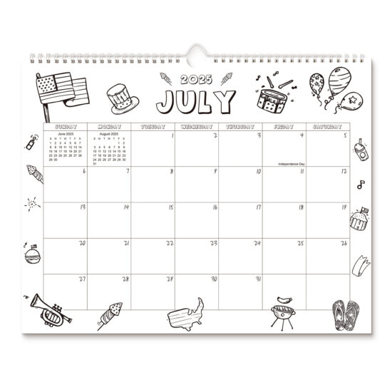 Stylish decorative wall hanging office calendar with modern design

