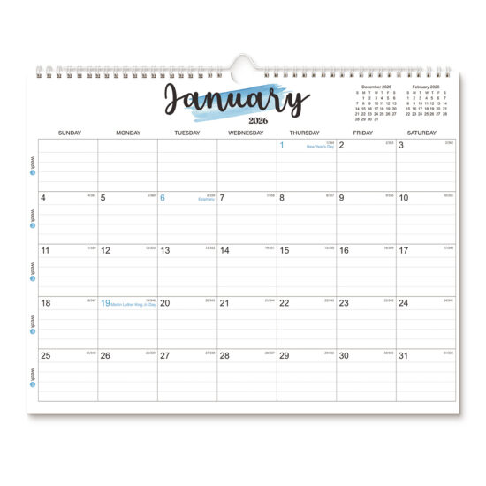 Stylish decorative wall hanging office calendar with modern design

