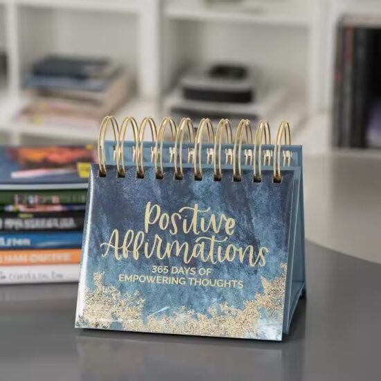 Premium texture desk calendar with elegant design

