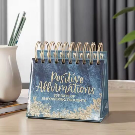 Premium texture desk calendar with elegant design

