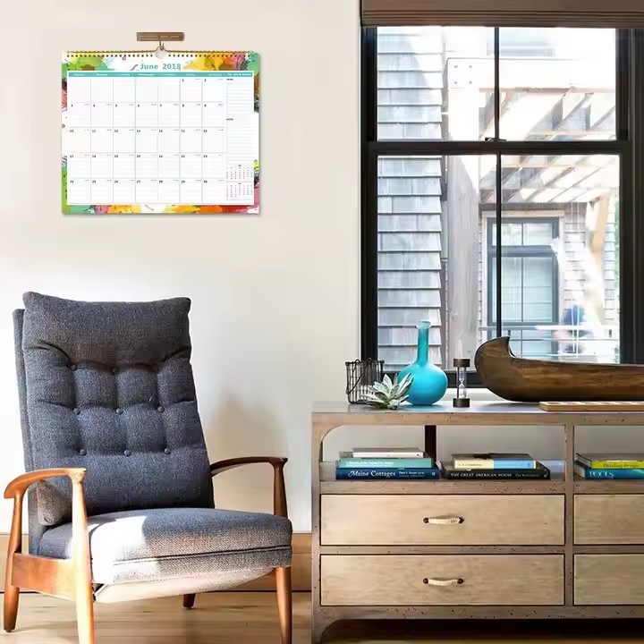 Custom large planner wall calendar for office and home organization
