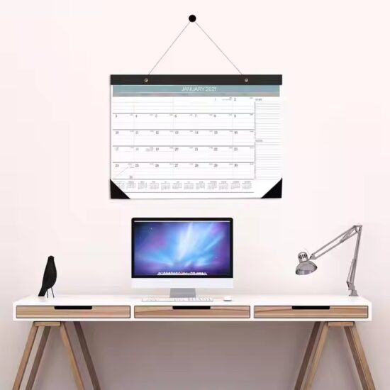 Custom business office planner calendar with monthly layout
