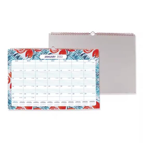 Custom printed large wall calendar for office and business use

