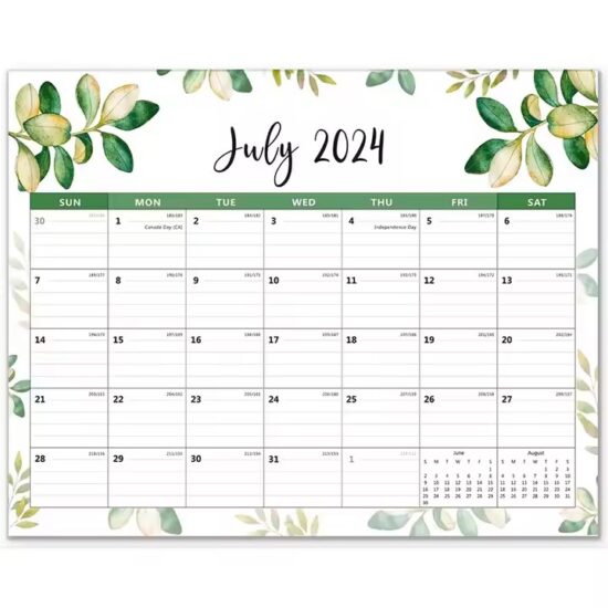 Magnetic fridge memo planner dry erase calendar for daily reminders

