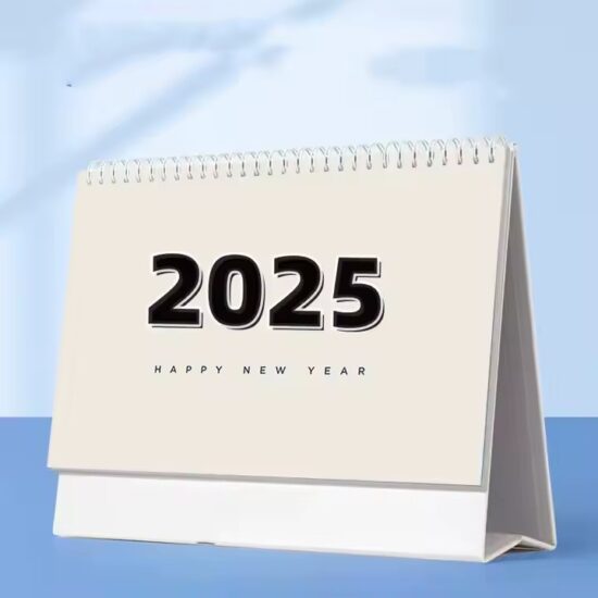 Clean and minimalist desk calendar for organized office spaces