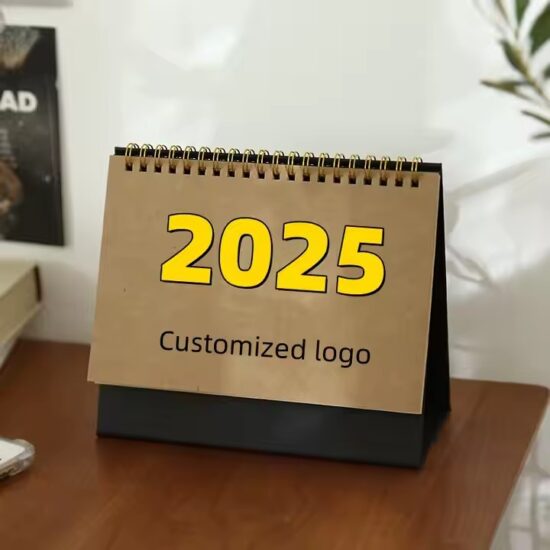Clean and minimalist desk calendar for organized office spaces