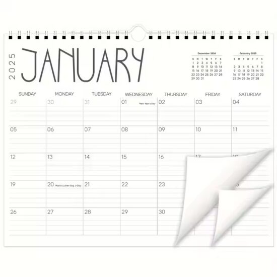 Custom wall schedule planner calendar for office organization