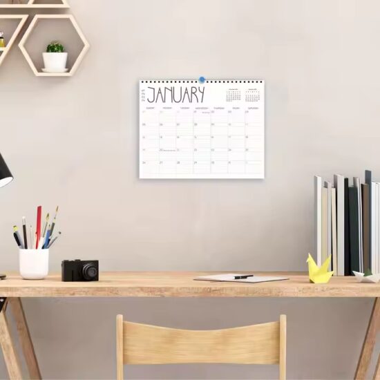 Custom wall schedule planner calendar for office organization