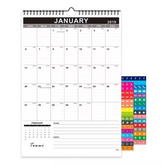 Customizable Business Planner Calendar for Office Professionals