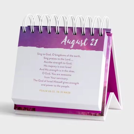 Custom Tear-Off Daily Desktop Calendar with Company Logo
