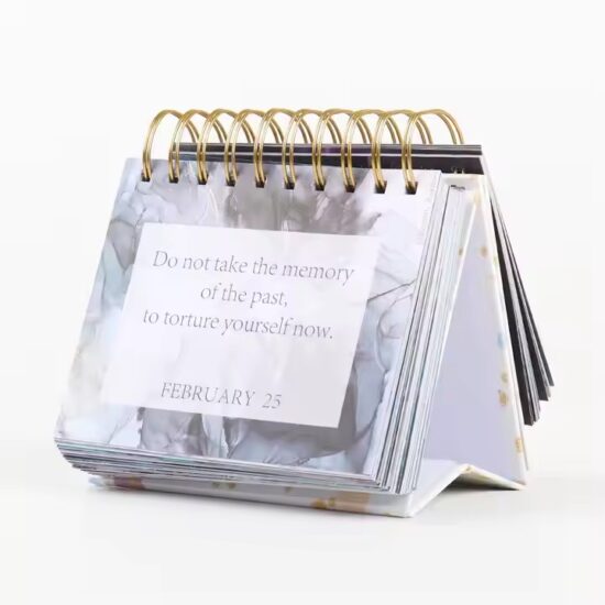 Custom elegant desk calendar for enhanced workspace and productivity

