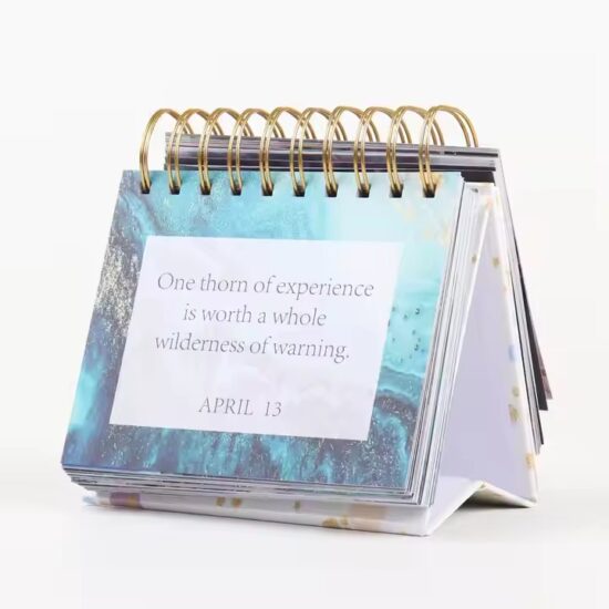 Custom elegant desk calendar for enhanced workspace and productivity

